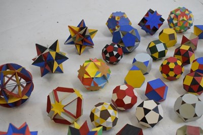 Lot 437 - Collection of vintage polyhedra