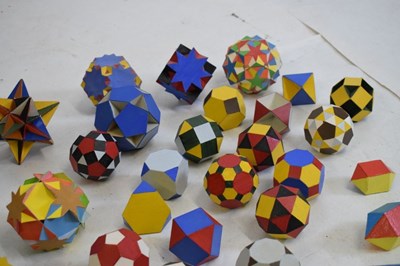 Lot 437 - Collection of vintage polyhedra