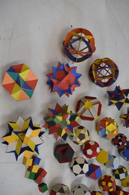 Lot 437 - Collection of vintage polyhedra