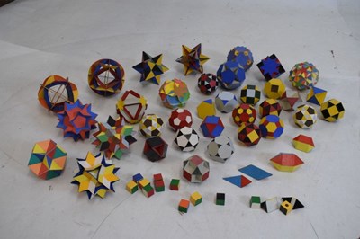 Lot 437 - Collection of vintage polyhedra