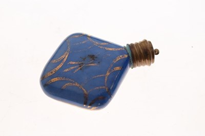 Lot 203 - Crystal Palace tape measure and small ceramic scent bottle