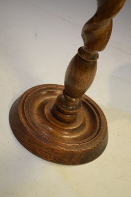 Lot 171 - Barley twist stand with horse racing inset