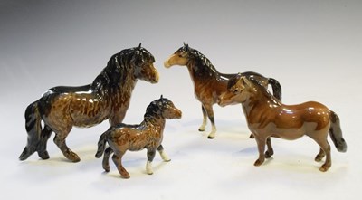 Lot 266 - Four Beswick horses and ponies