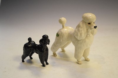 Lot 258 - Two Beswick Poodles