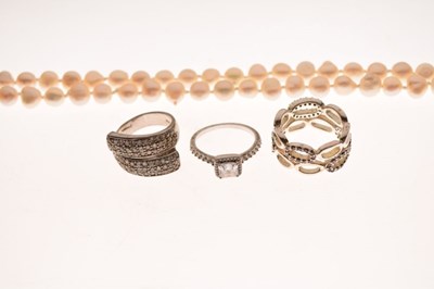 Lot 96 - Small quantity of costume jewellery