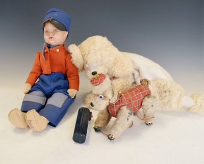 Lot 241 - Early 20th Century Dutch composition and felt doll & other toys