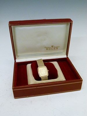 Lot 69 - Rolex Geneve gentleman's Cellini 18ct gold bracelet watch