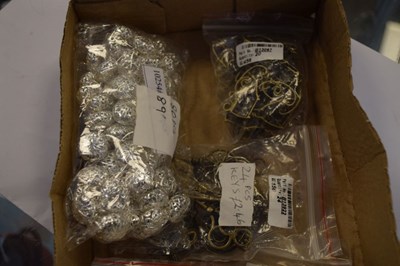 Lot 90 - Quantity of metal components for jewellery making, etc