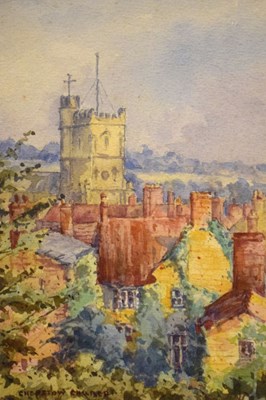 Lot 591 - Watercolour of 'Chepstow Church'