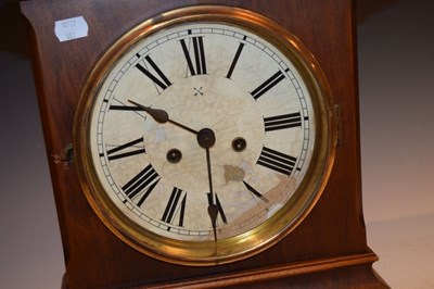 Lot 338 - Walnut mantel clock