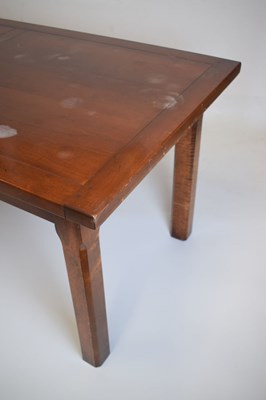 Lot 661 - Good quality rustic dining suite comprising table and six ladderback chairs