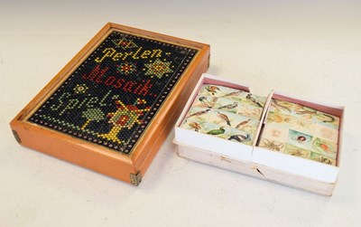 Lot 245 - 19th Century toys -  Picture Reliefs For The Children's Natural History Scap Album, & 'Perlan Mosaik Spiel'