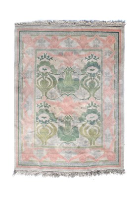 Lot 498 - Unusual Art Nouveau-style hand-knotted wool carpet