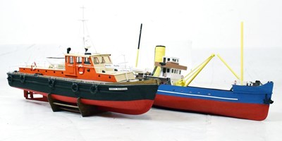 Lot 549 - Two scratch-built model boats - 'Nancy Raymond' Bristol Pilot and one other