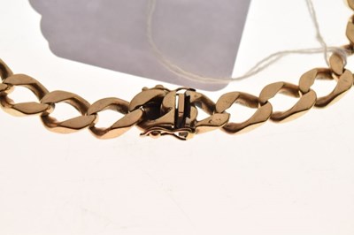 Lot 58 - 9ct gold curb-link bracelet