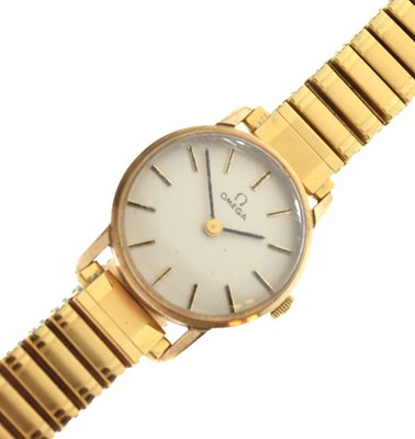 Lot 113 - Omega - Lady's gold-cased wristwatch