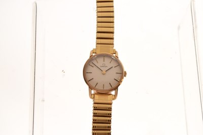 Lot 113 - Omega - Lady's gold-cased wristwatch
