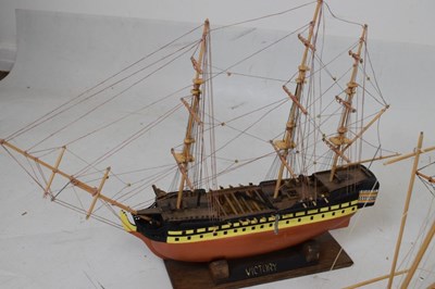 Lot 546 - Six scratch-built model ships - 'Victory', 'Creole Queen', 'Jomare', etc