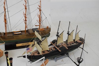 Lot 546 - Six scratch-built model ships - 'Victory', 'Creole Queen', 'Jomare', etc