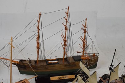 Lot 546 - Six scratch-built model ships - 'Victory', 'Creole Queen', 'Jomare', etc