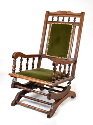 Lot 520 - Edwardian rocking chair