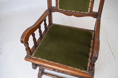 Lot 520 - Edwardian rocking chair