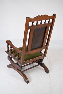 Lot 520 - Edwardian rocking chair