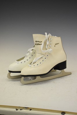 Lot 173 - Pair of Graf Villars ice-skates