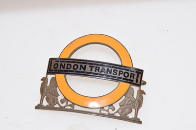 Lot 150 - Railway, Underground Interest - Silver-gilt London Transport cap badge