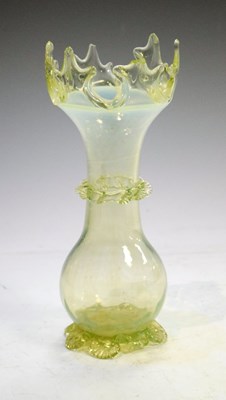 Lot 289 - Vaseline glass vase