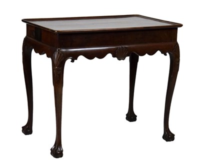 Lot 497 - Irish George III mahogany silver table