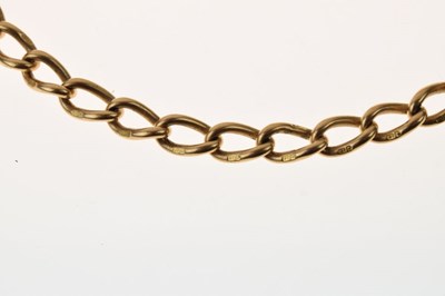 Lot 84 - 18ct gold watch chain