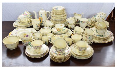 Lot 541 - Quantity of Crown Staffordshire floral pattern teawares