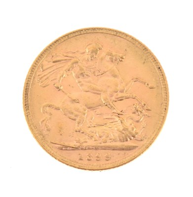Lot 114 - Gold Coins - Queen Victoria gold sovereign 1899