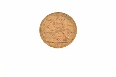 Lot 112 - Gold Coins - Queen Victoria gold sovereign  1879