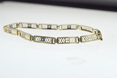 Lot 37 - Sapphire set bracelet