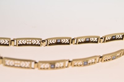 Lot 37 - Sapphire set bracelet
