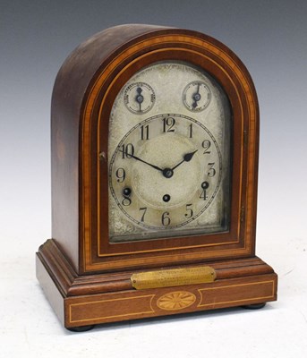 Lot 339 - Early 20th Century German chiming bracket or mantel clock