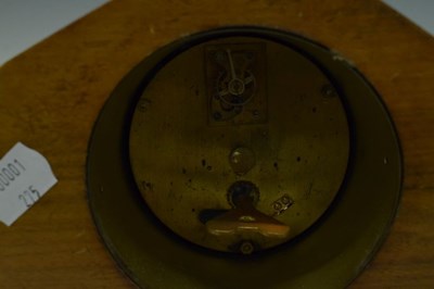 Lot 313 - Art Deco period walnut chinoiserie-decorated mantel clock