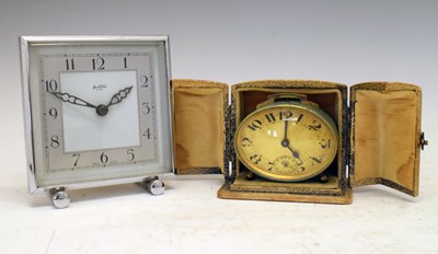 Lot 362 - Two Art Deco desk clocks