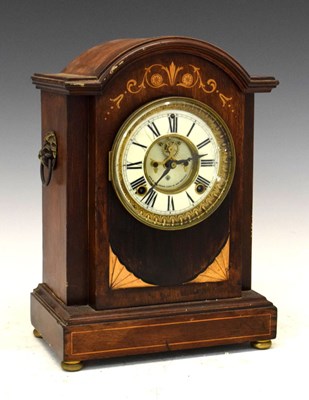 Lot 326 - Early 20th Century American inlaid mantel or bracket clock