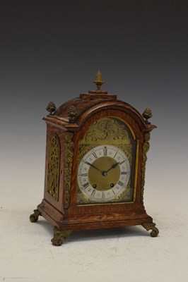 Lot 328 - Early 20th Century German oak-cased mantel or bracket clock