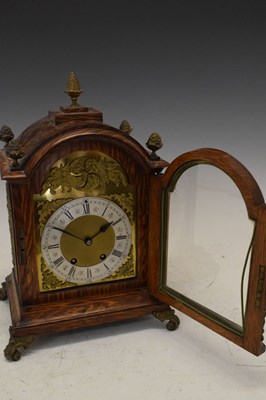 Lot 328 - Early 20th Century German oak-cased mantel or bracket clock