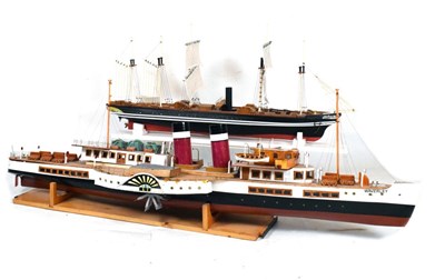 Lot 506 - Model boats - SS Great Britain and the Waverley scratch built models