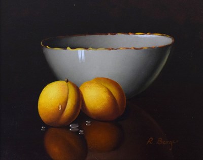 Lot 424 - R. Berger - Oil on panel - Still life