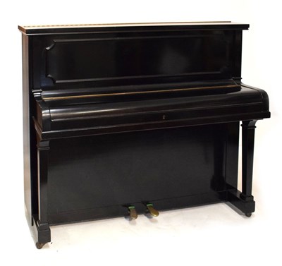 Lot 469 - Monnington & Weston ebonised upright piano