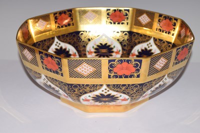 Lot 349 - Royal Crown Derby octagonal bowl