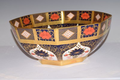 Lot 349 - Royal Crown Derby octagonal bowl