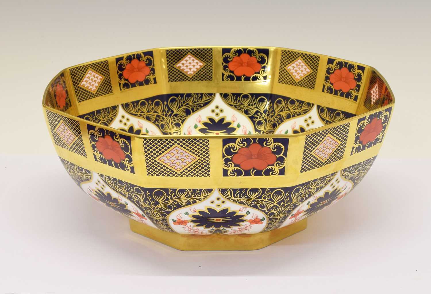 Lot 349 - Royal Crown Derby octagonal bowl