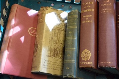 Lot 162 - Books - Quantity of books relating to Samuel Johnson and James Boswell